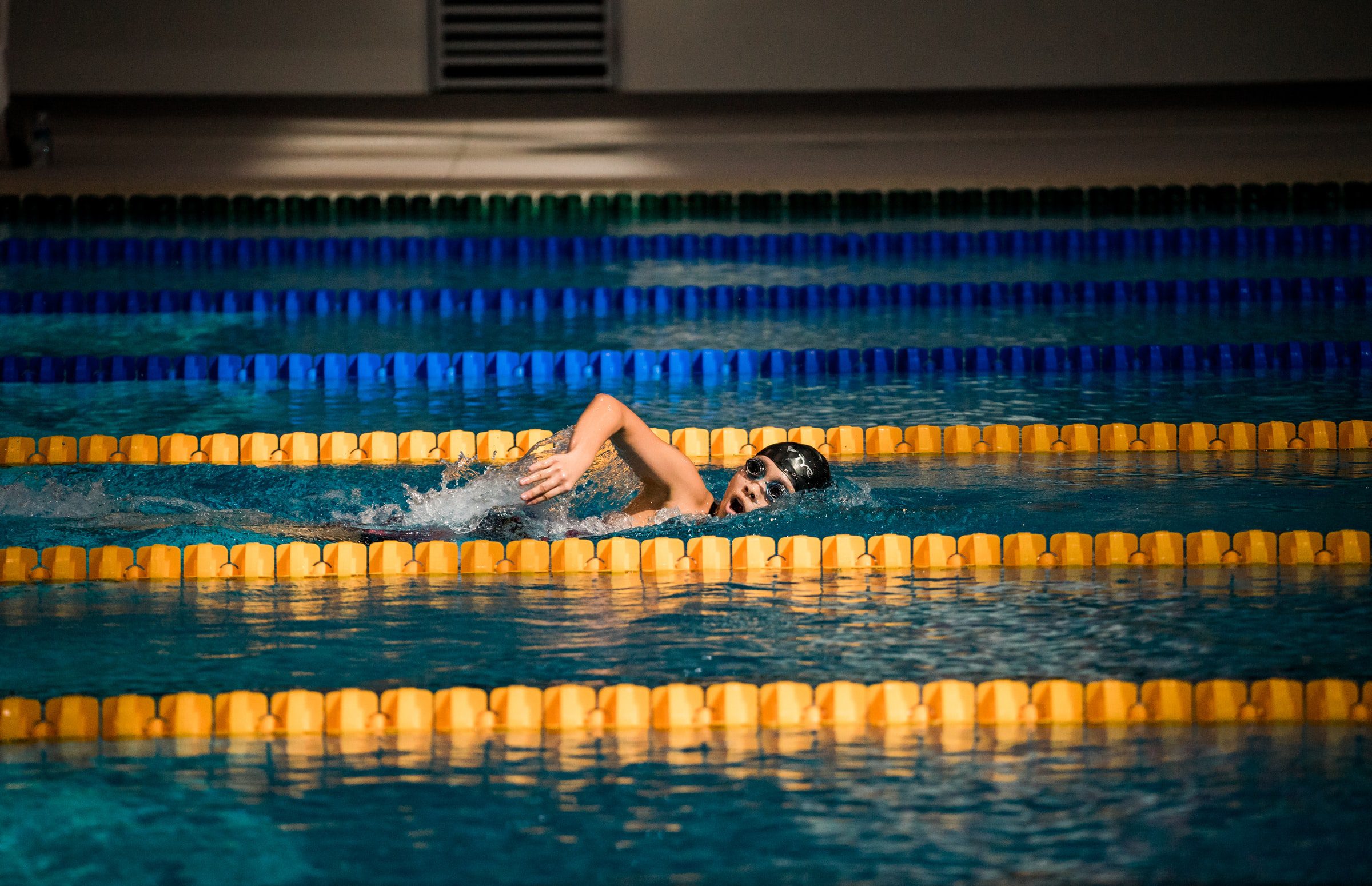 Image of a person swimming in a pool