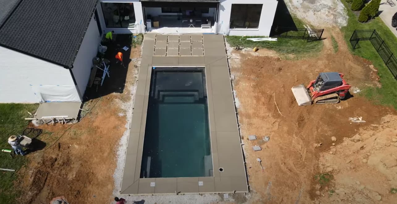 Image of fiberglass inground pool Kentucky