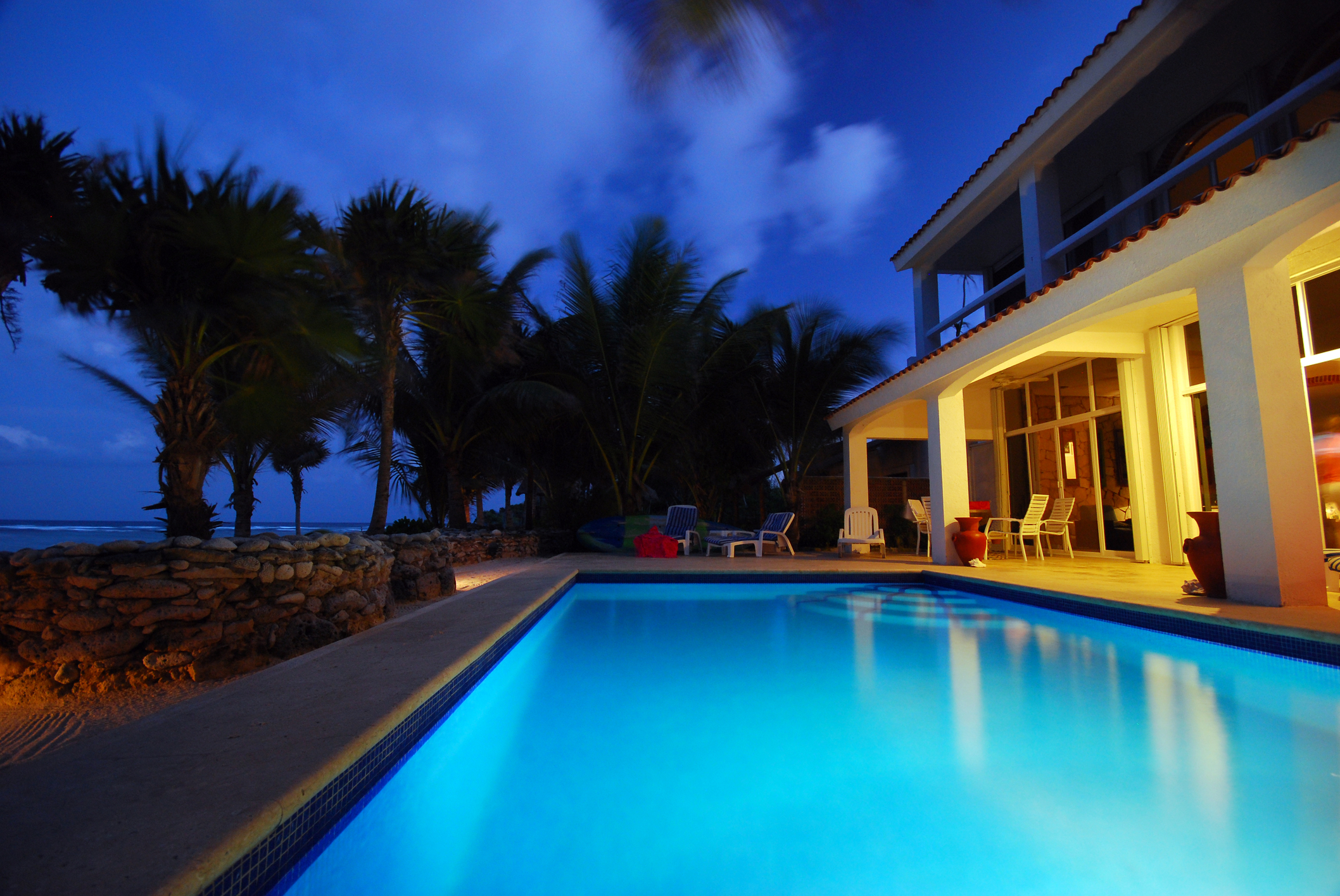 Image of Fiberglass Pool Setup